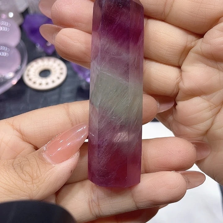 柱未镶嵌水晶萤 柱