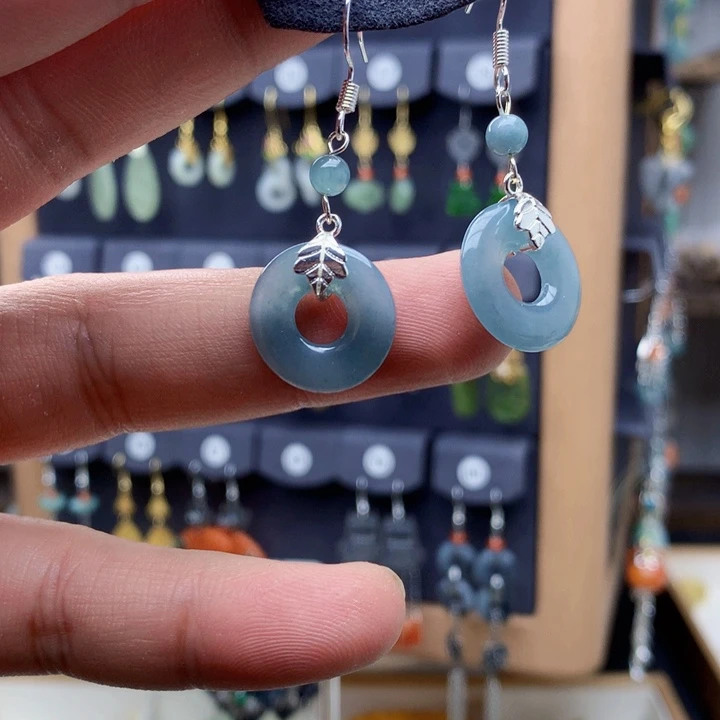 未镶嵌翡翠耳饰耳饰