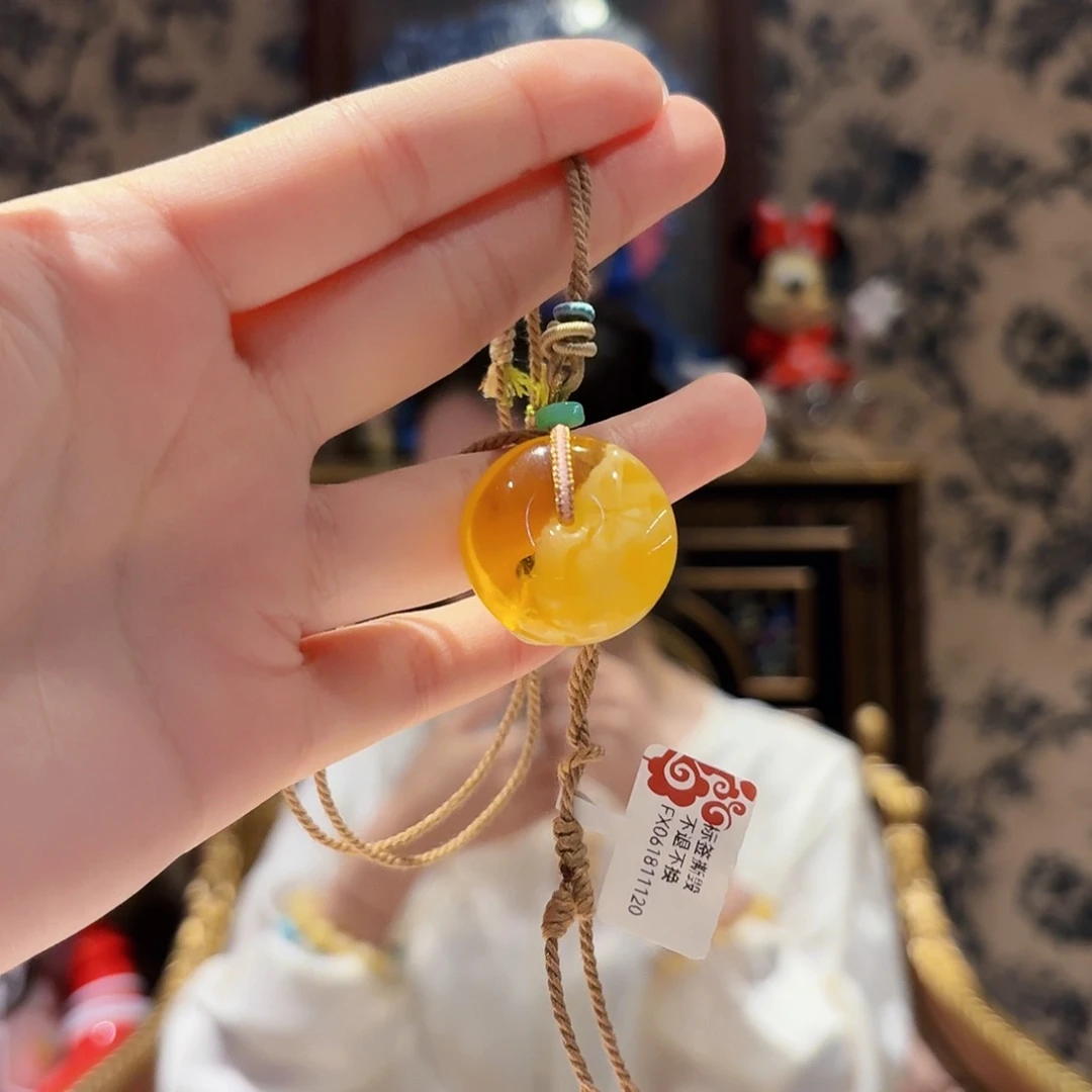 琥珀未镶嵌颈饰颈饰