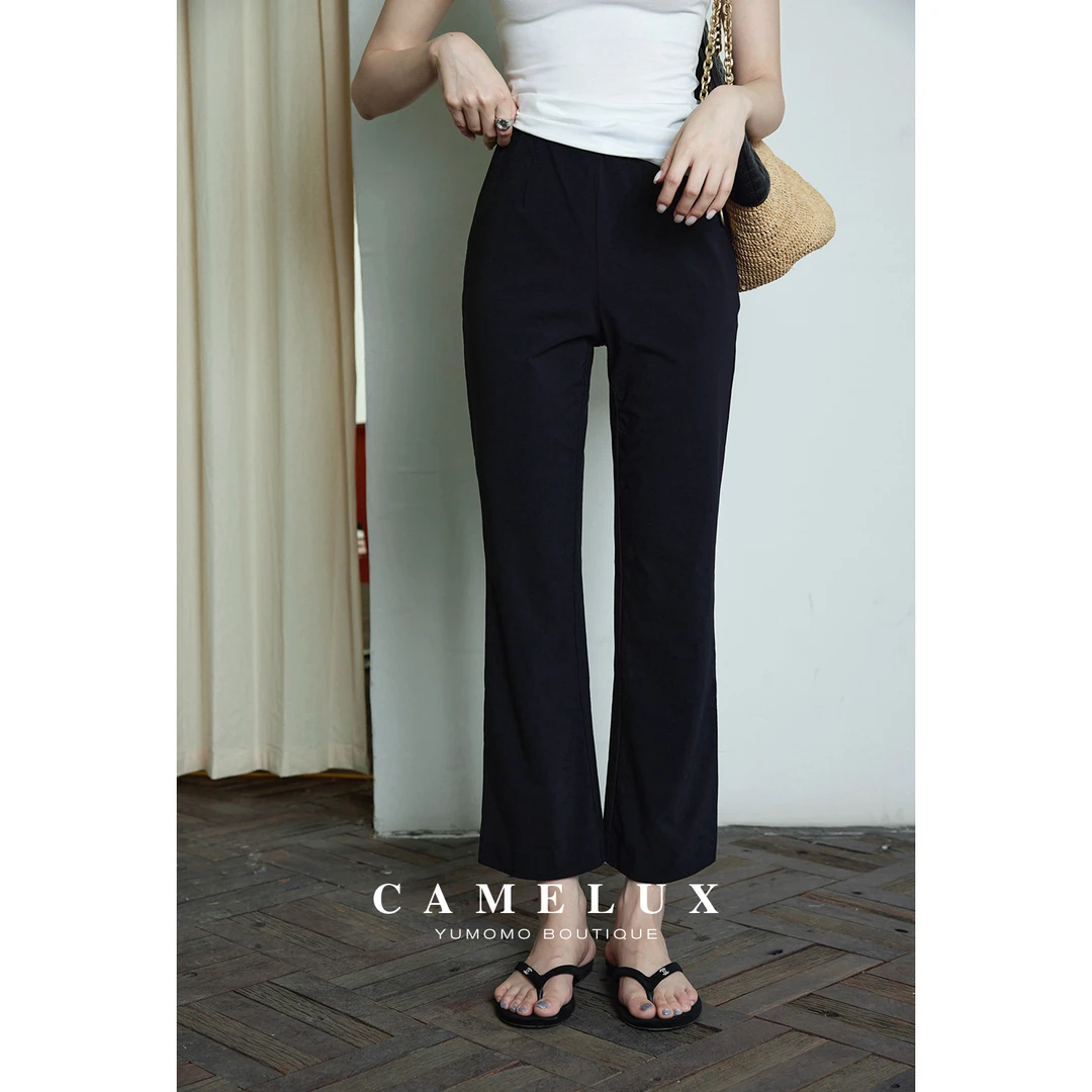 九分喇叭裤 高质感定制高弹面料 通勤百搭王！休闲微喇裤 QKA2055