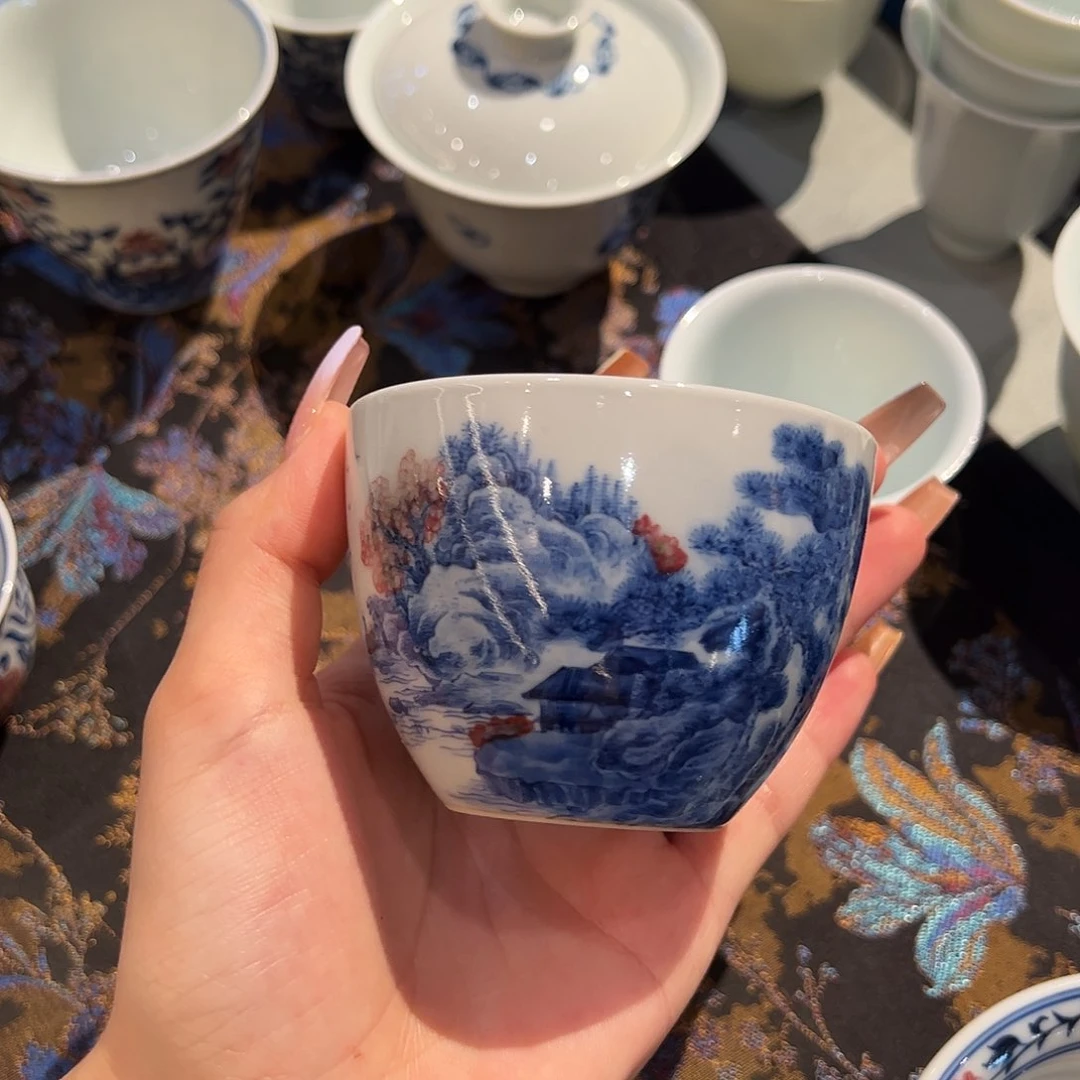 微瑕臻玉古坊原矿孔雀石釉里红