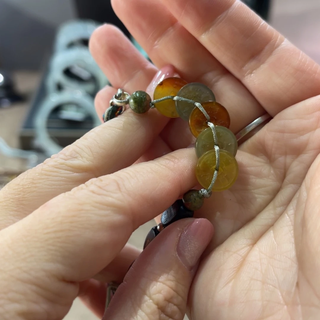 蛇纹石玉手镯未镶嵌萍*