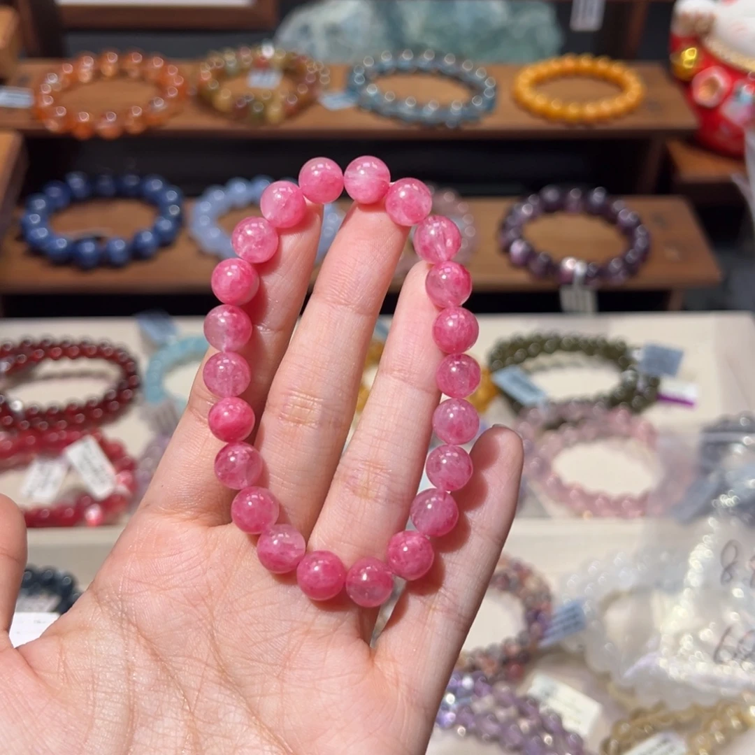 手串未镶嵌水晶8m福利价粉色樱花雨