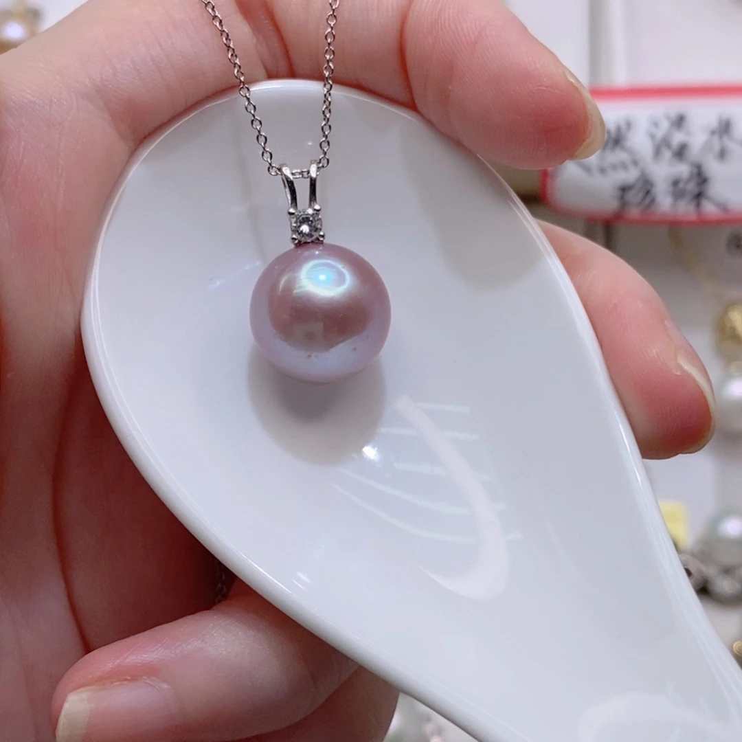 套链银S925镶嵌淡水珍珠13+A