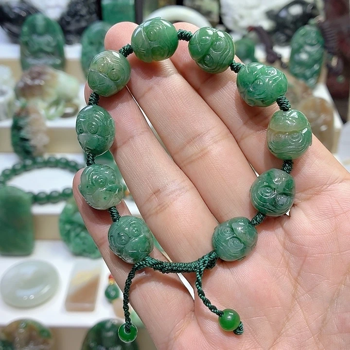 独山玉未镶嵌手串