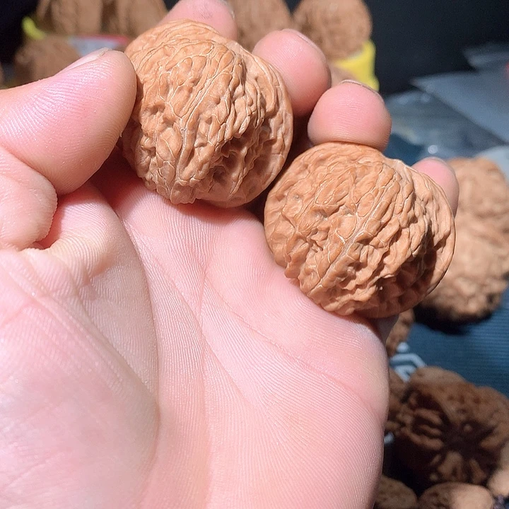 暗***杠文玩核桃把件磨盘42