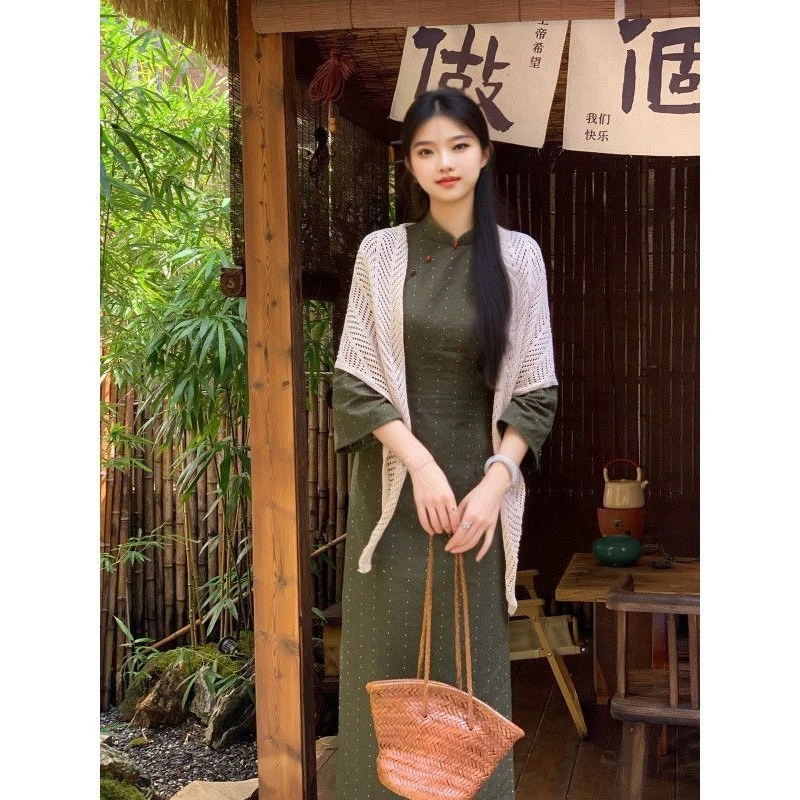 画报夫人【枝知】新中式高级感改良旗袍女早秋年轻日常优雅显瘦