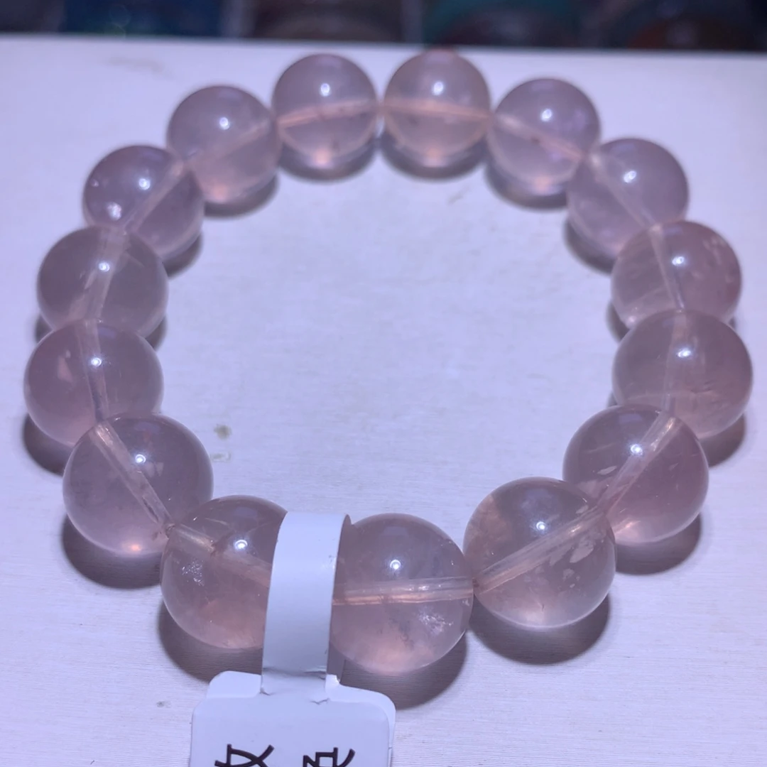 水晶手串银S925镶嵌萤石14.2m