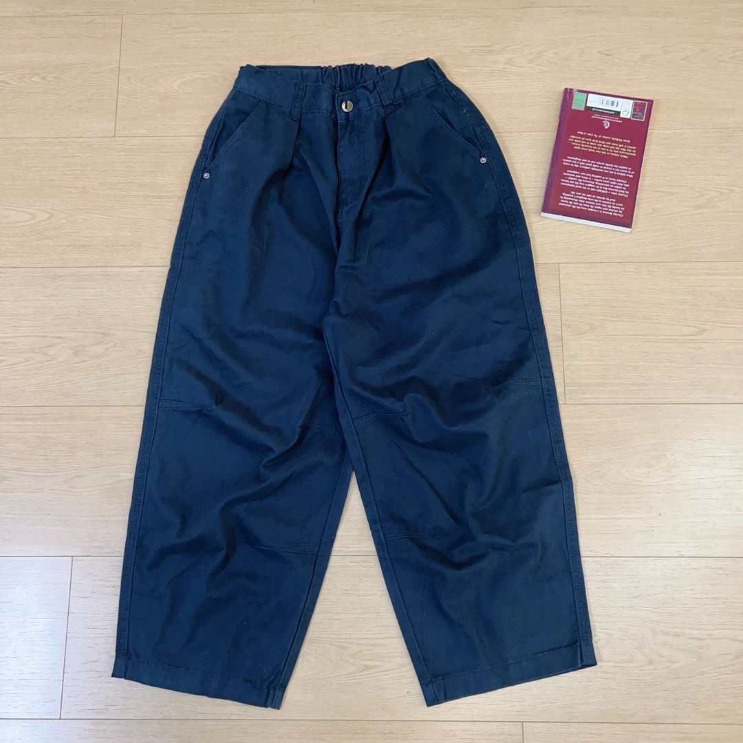 2025夏季新款做旧水洗休闲牛仔裤弯刀阔腿裤4503