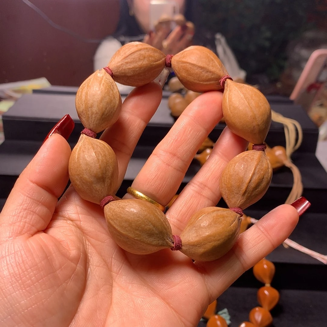 橄榄核手串/手链星***五三花手串
