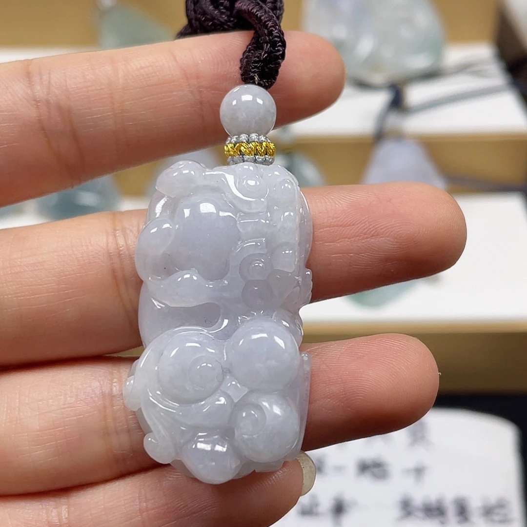 翡翠未镶嵌颈饰天然翡翠貔貅吊坠31号