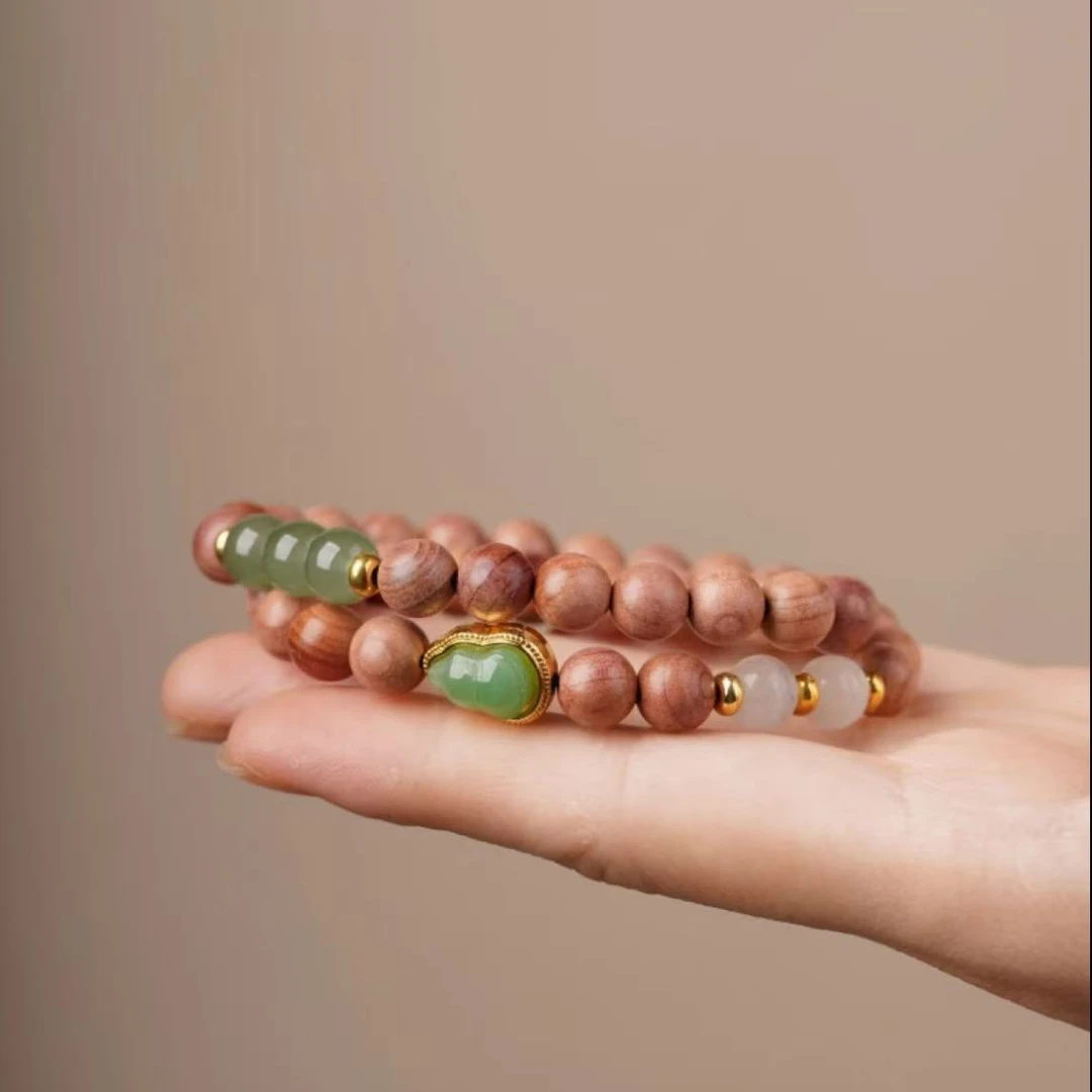 葫芦崖柏双圈手串无礼盒605