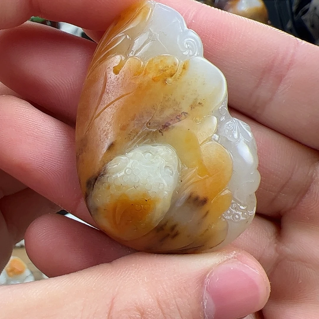 和田玉未镶嵌挂件