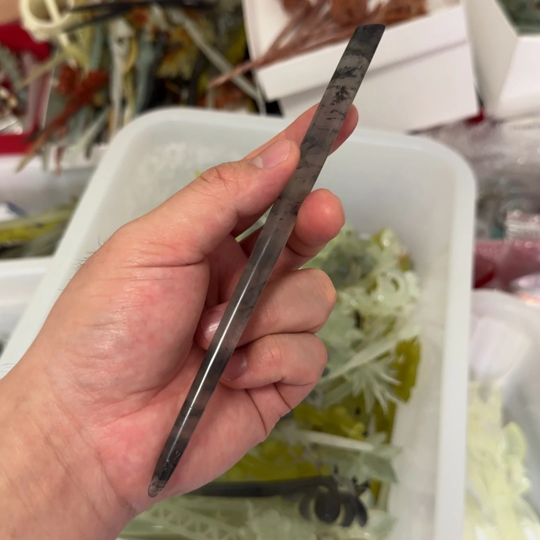 岫玉发饰未镶嵌明君玉簪贼拉好看