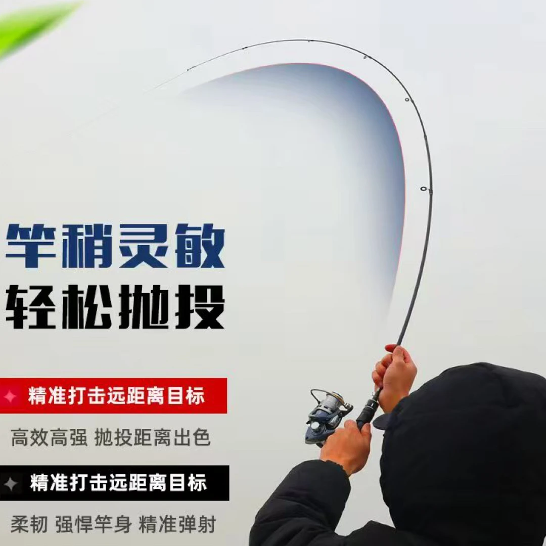 9送全套（轮，线，钩，漂，滑漂线组套装）一整套1米8路滑竿