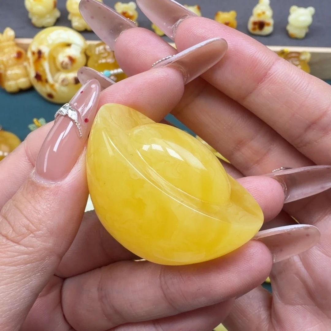 琥珀未镶嵌裸石蜜蜡