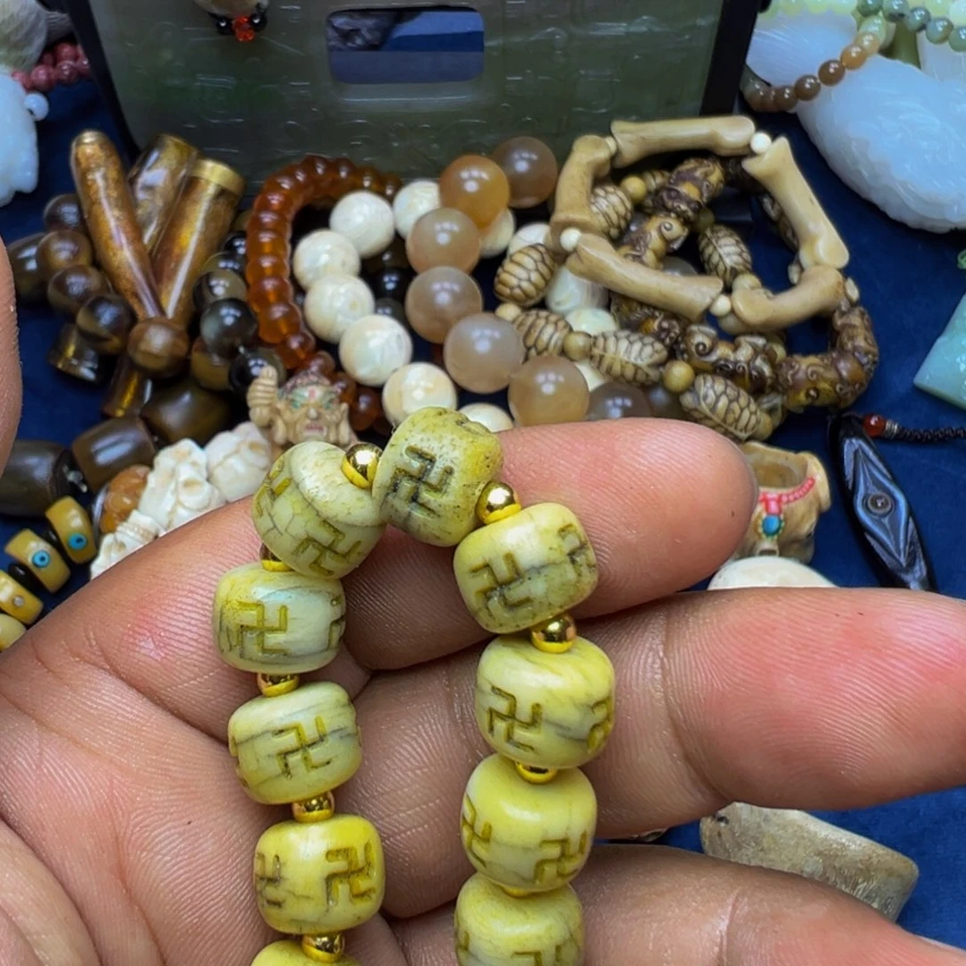 鹿骨手串/手链卫**士天然的