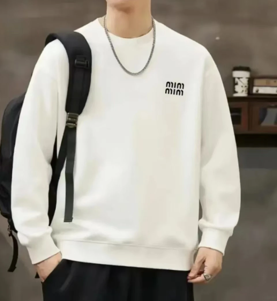 【加绒卫衣】重磅圆领卫衣休闲运动男女同款潮流百搭-胸标mim