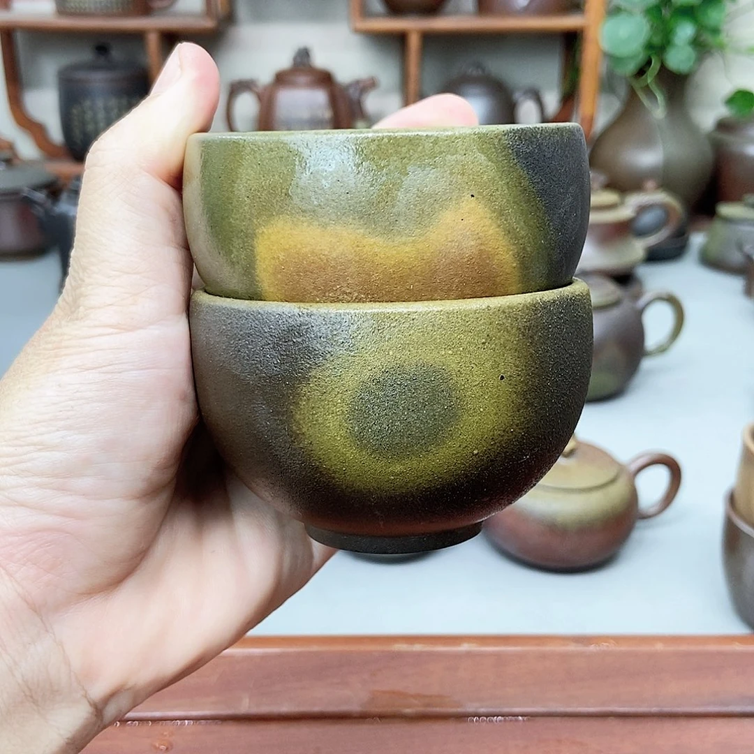 迁***钦州坭兴陶柴烧杯