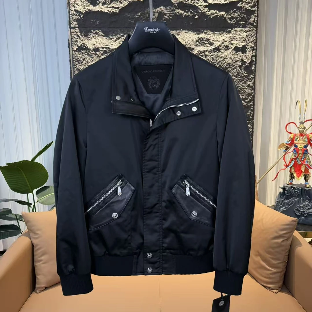 【VanJazny】新款高端男士潮流百搭休闲时尚羽绒夹克GRB256621-1