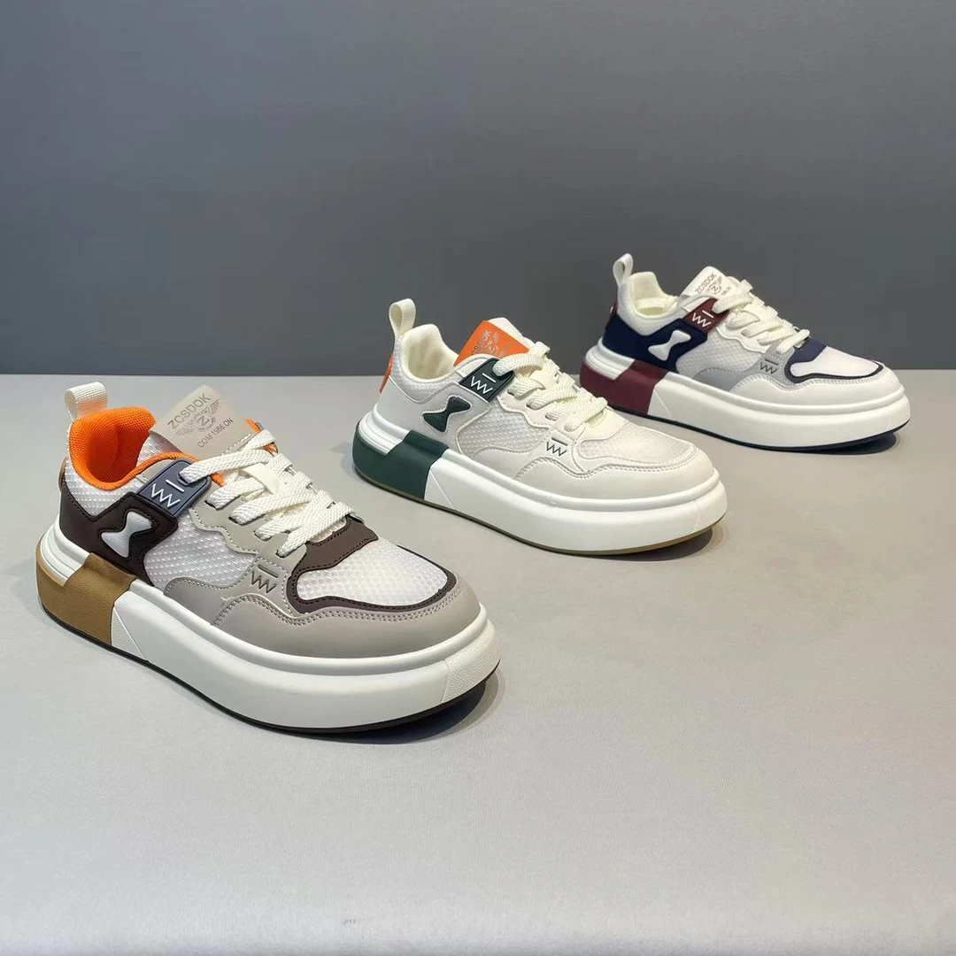 夏季低帮男鞋新款增高休闲透气男鞋男士小白鞋时尚百搭潮流潮鞋