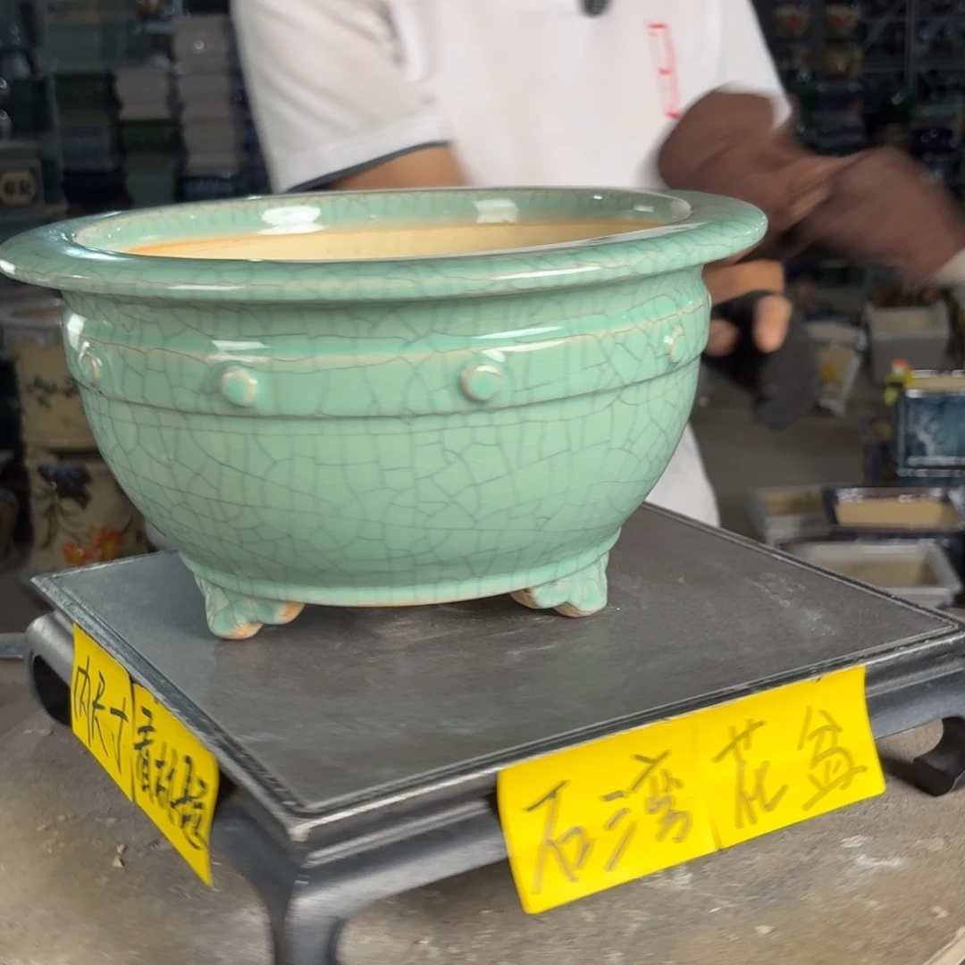 一风堂石湾花盆 内25*13修胚痕迹