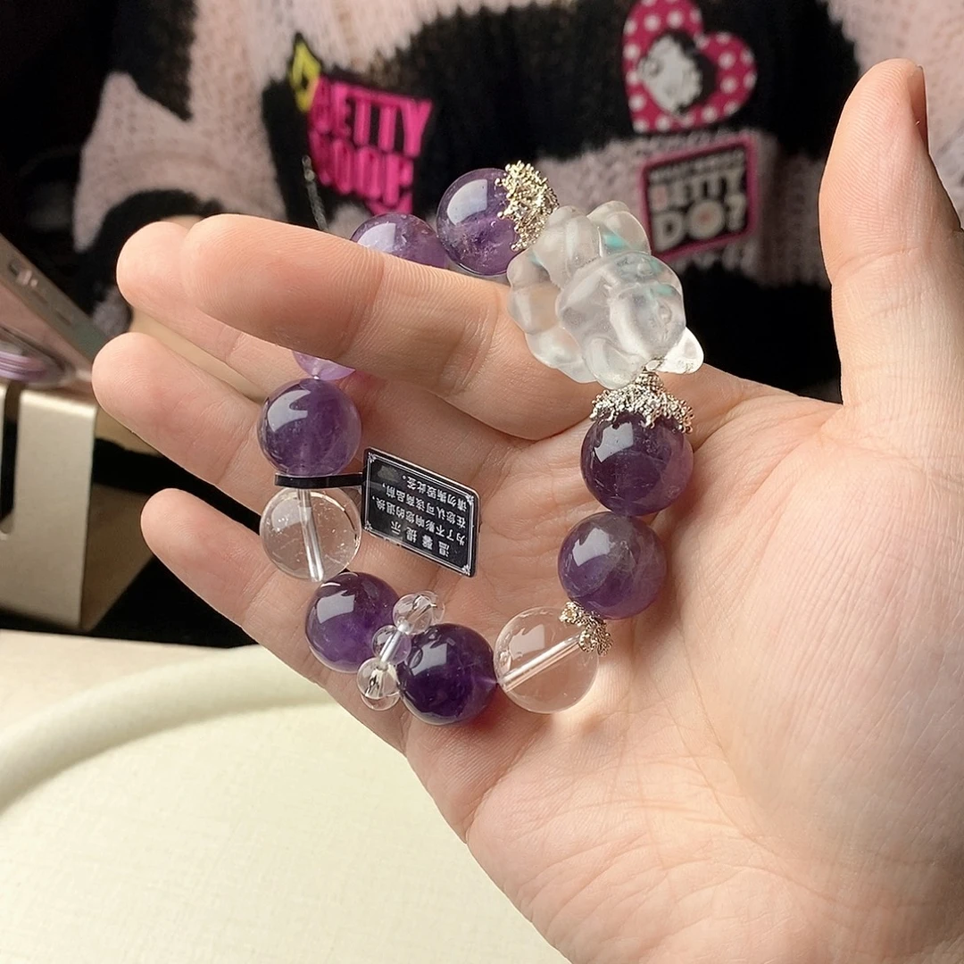银S925镀金镶嵌手链水晶