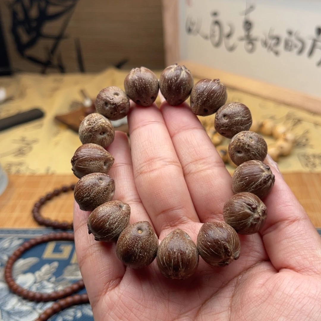 暁***紫金鼠手串原皮鼠15➕