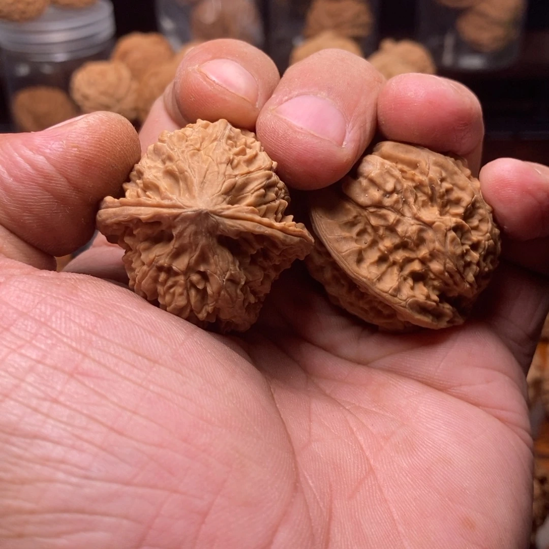 文玩核桃把件37全品野生虎头