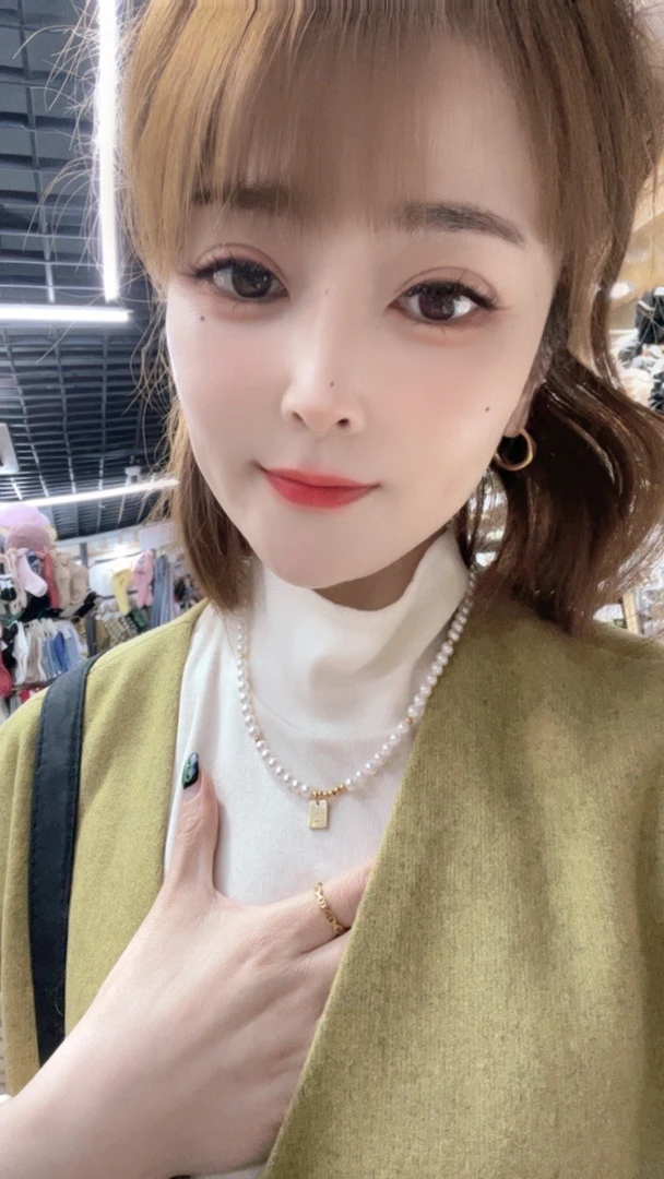 钛钢项链 店主同款 手穿不掉色珠珠项链