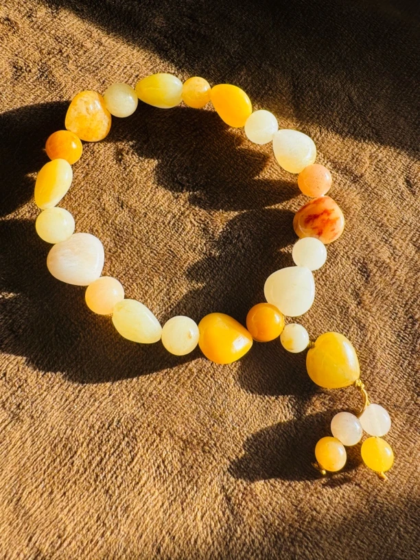 金丝玉手链，爱心款，随机发时尚单圈