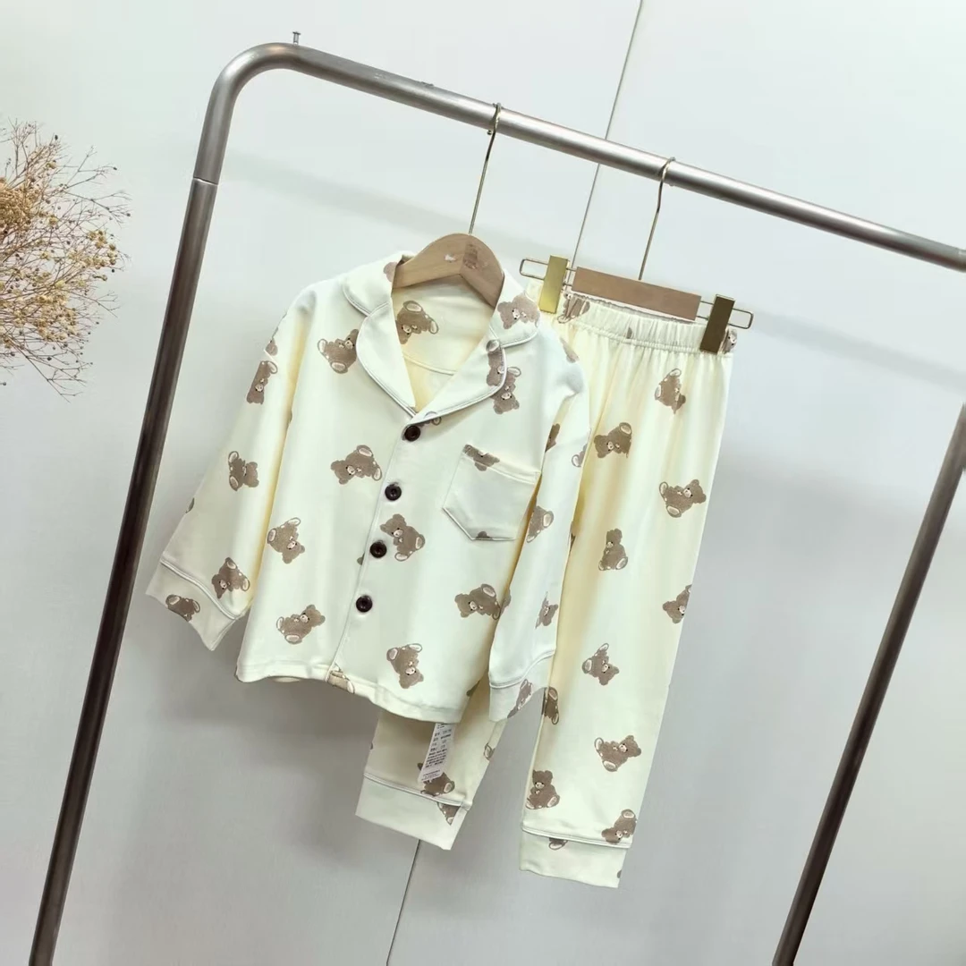 【S709】咖色玩具熊睡衣居家服
