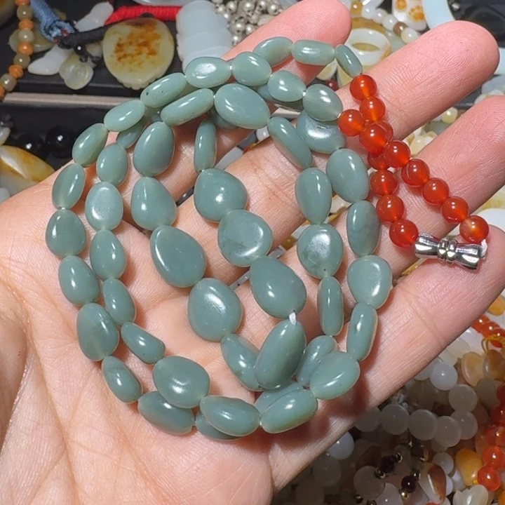 和田玉未镶嵌项链