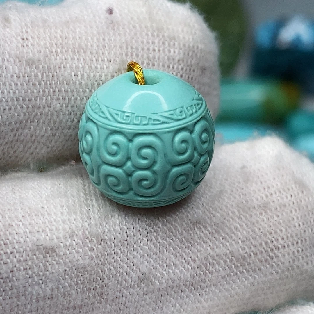 绿松石未镶嵌天然原矿 带武汉地大证书