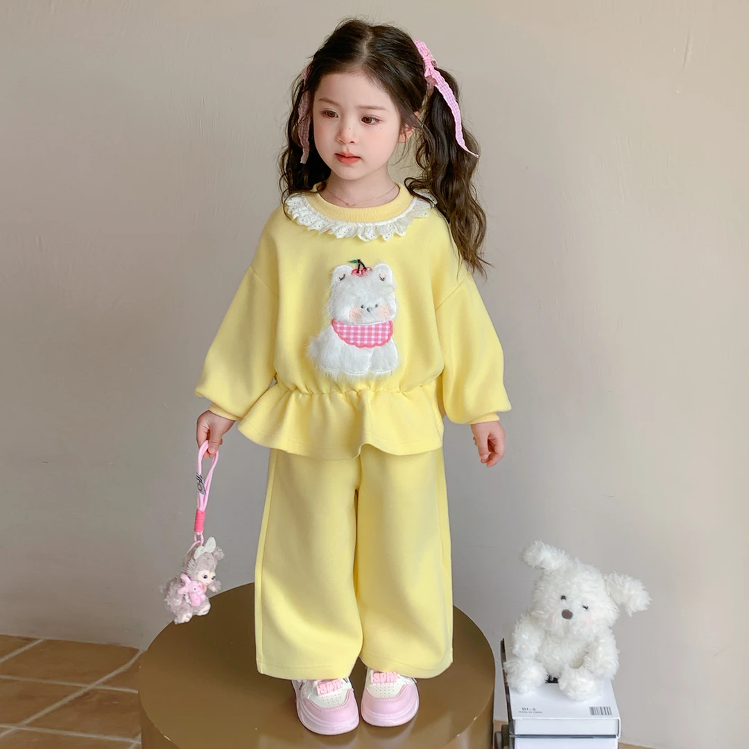 女童秋装套装2025新款1-3岁幼儿园潮款小童女宝春秋季洋气两件套