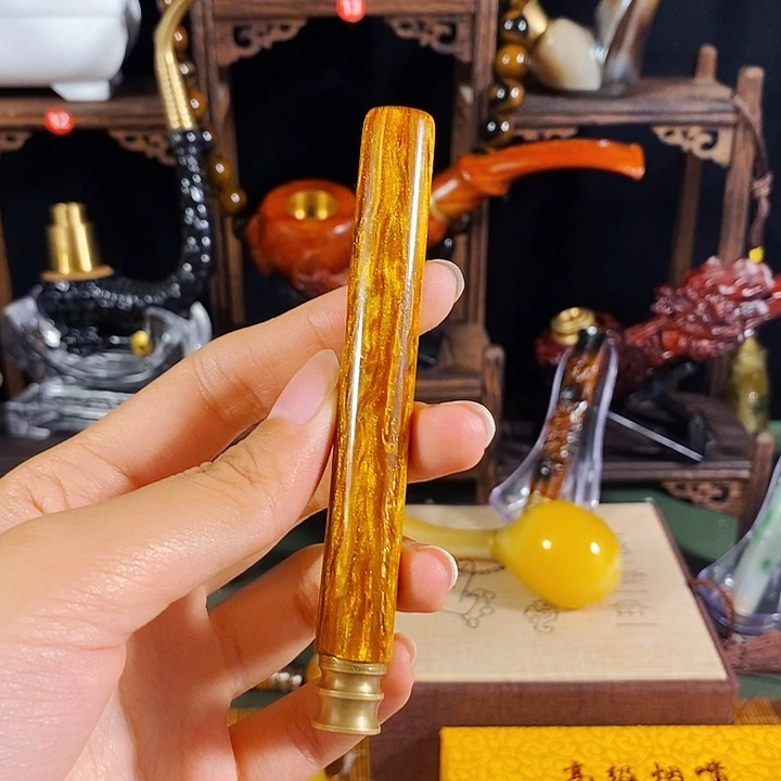 高端定制金丝楠烟嘴