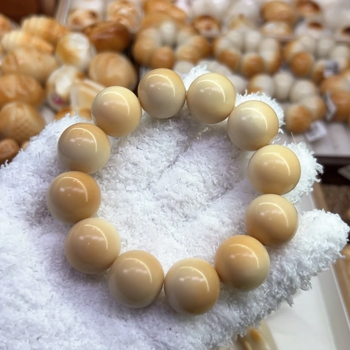 菩提根/象牙果手串3 臻品象牙果原果老师傅精工糖心圆珠微瑕