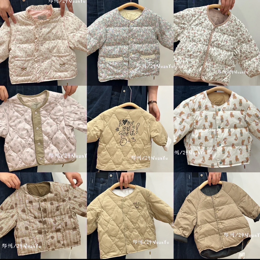 小雨小鱼24新款羽绒内胆羽绒马甲男女儿童轻薄羽绒服