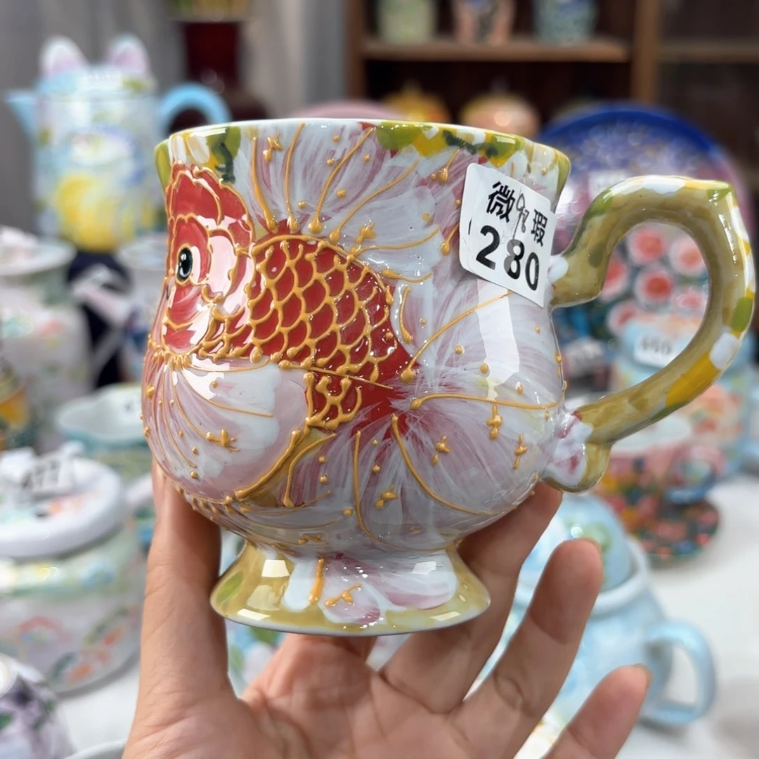 景德镇手绘高温釉下彩陶瓷茶具