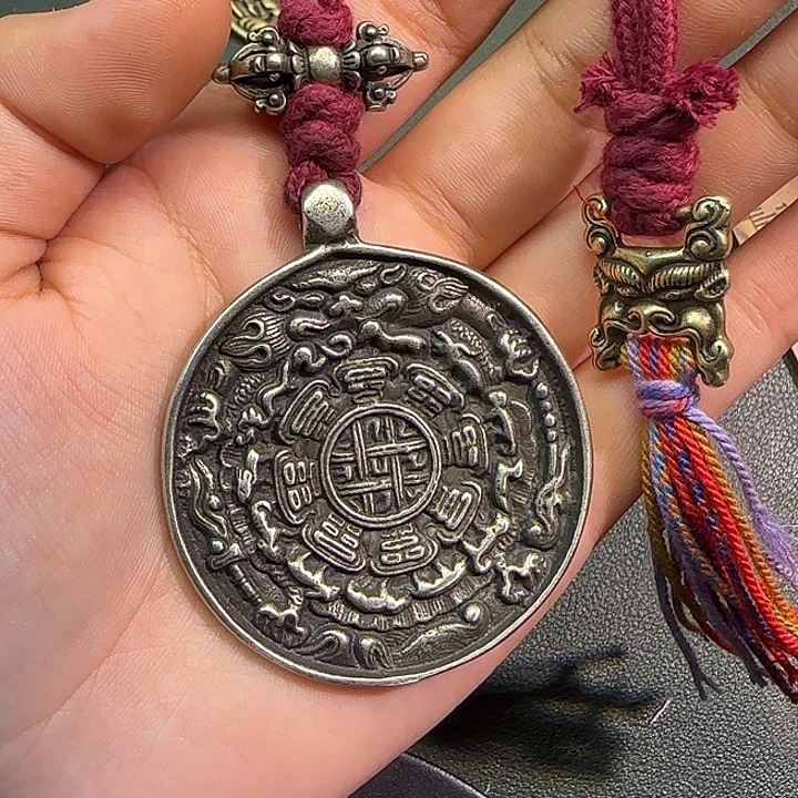 达***业铜铁合金类藏传工艺品九宫八卦