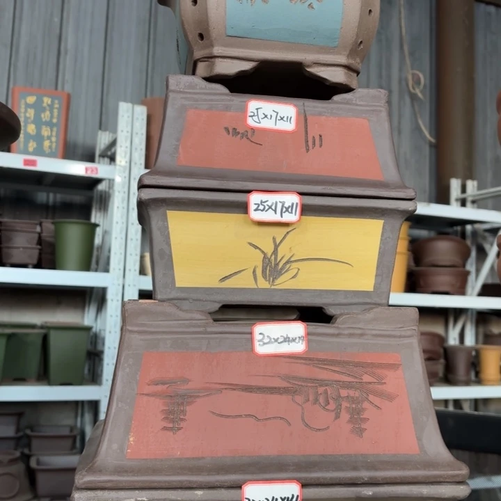 紫砂花盆100-5。