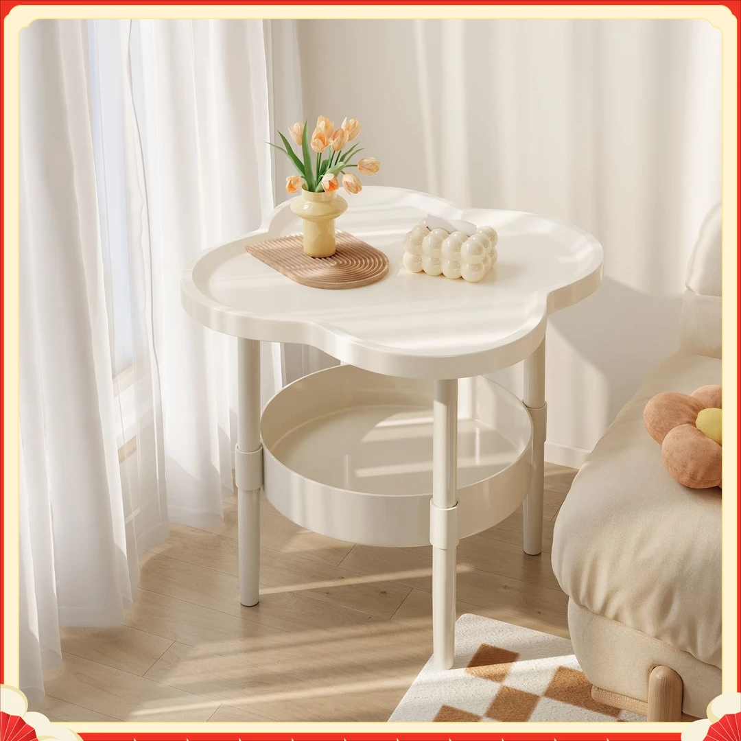 加厚四叶草边几卧室简约ZPY8可移动小茶几厨房置物架多功能【陆月】