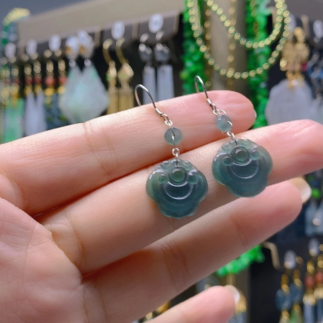 未镶嵌翡翠耳饰翡翠