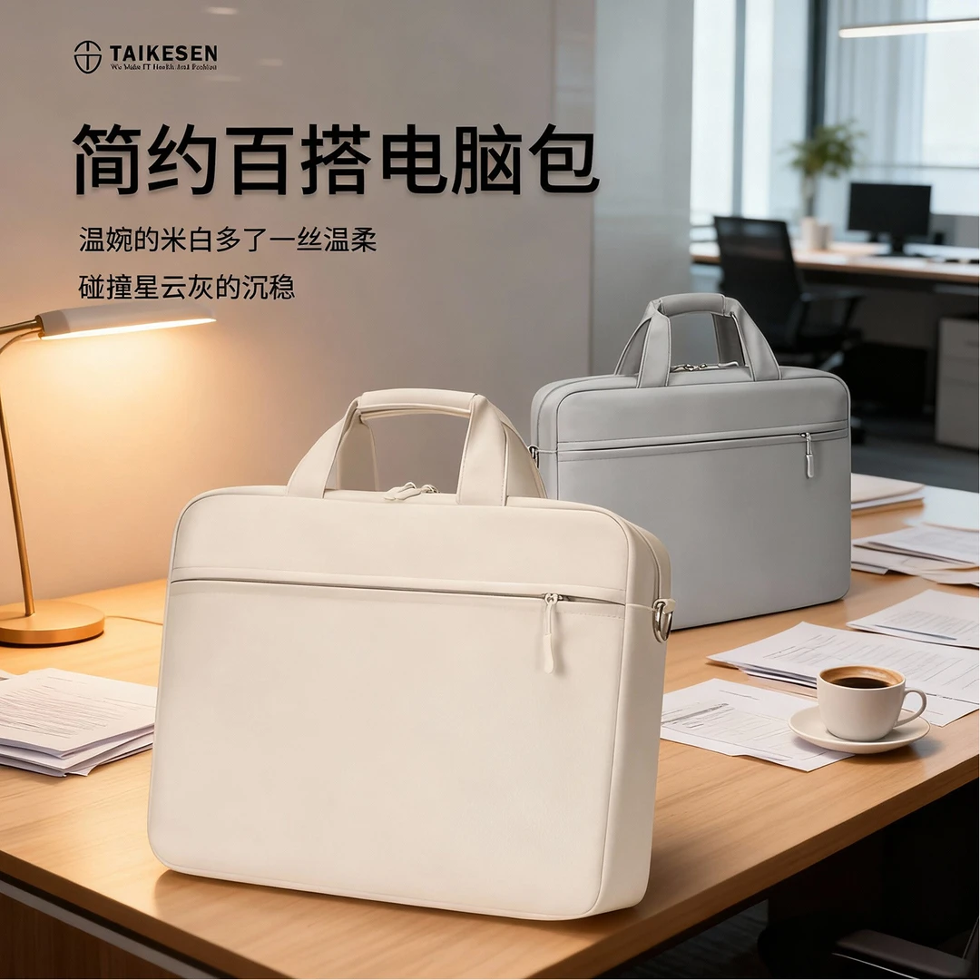 气囊防震手提电脑包16寸推荐笔记本包男女爆款14收纳包2025新款17