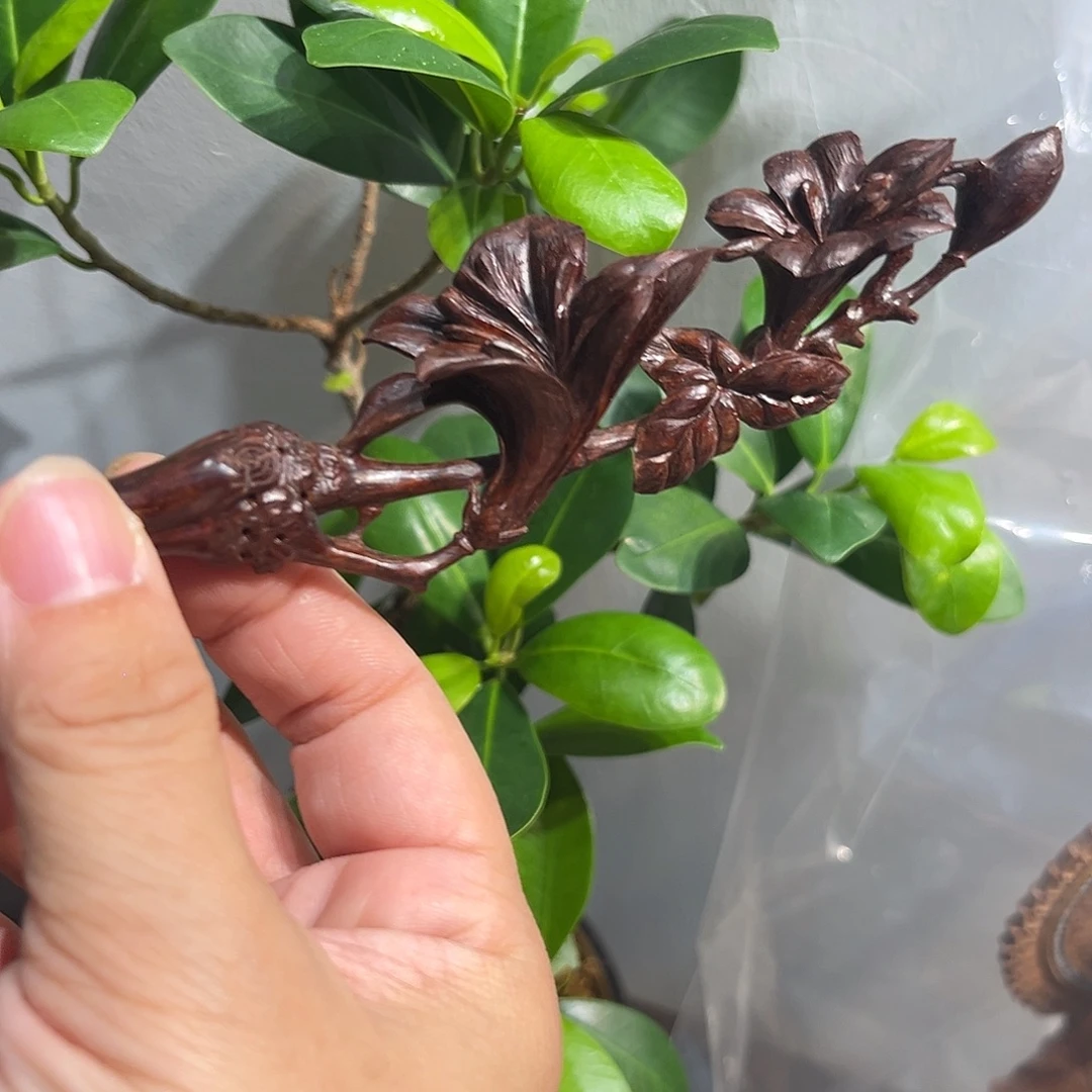 小叶紫檀檀香紫檀手工雕刻茶针/发簪