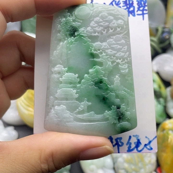 翡翠未镶嵌颈饰天然翡翠