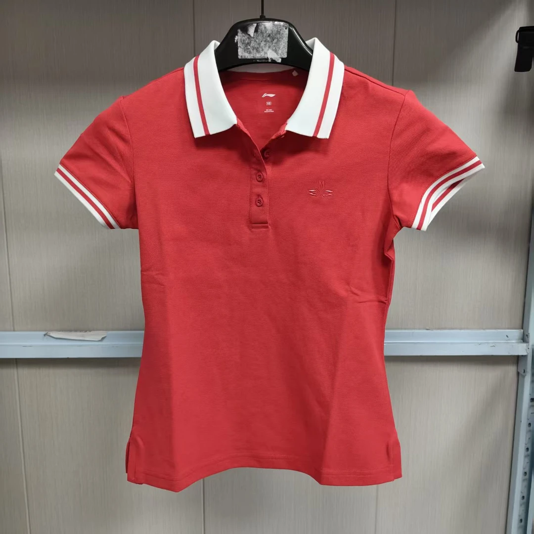 《购买前看详情B品》李宁女子夏季短袖休闲舒适宽松POLO衫APLT226