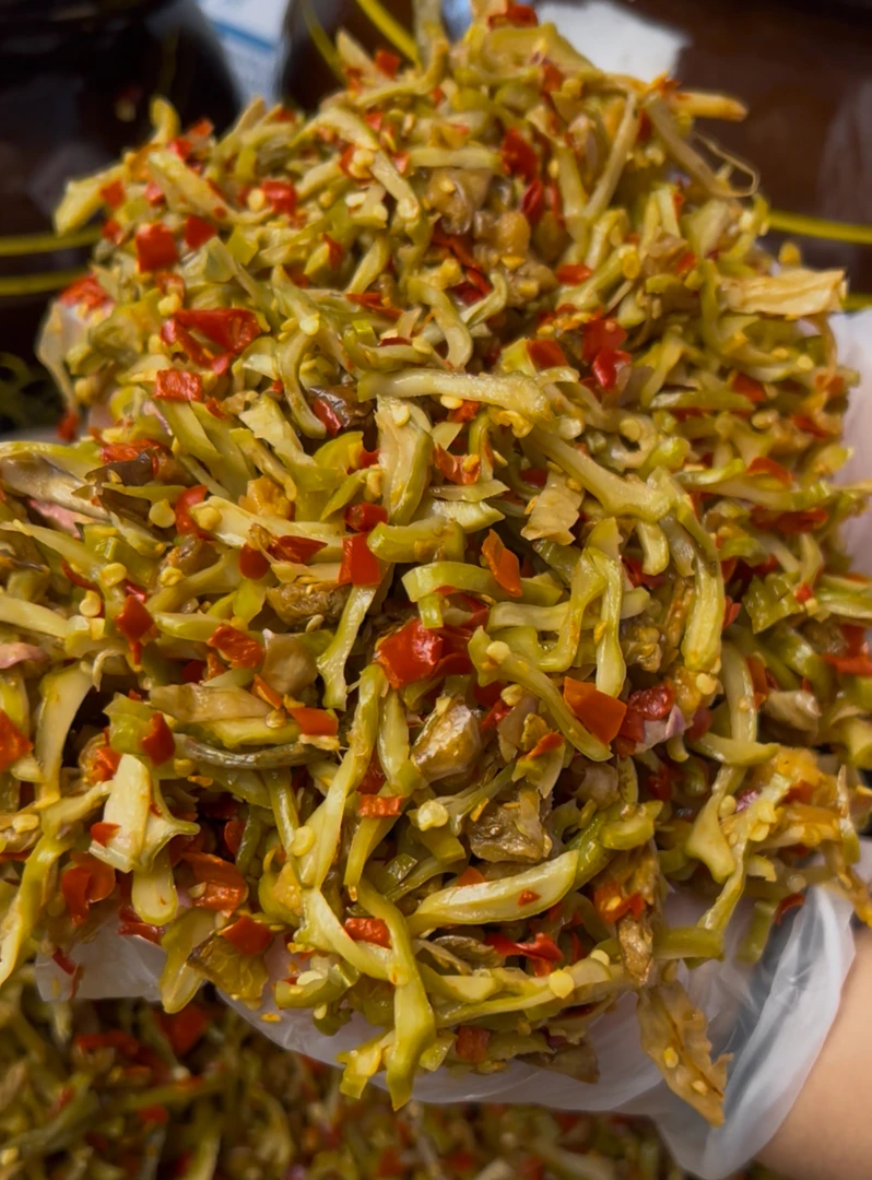 【剁椒刀豆】湖南农村手工刀巴豆纯手工剁椒炒菜拌饭拌面下饭酱菜