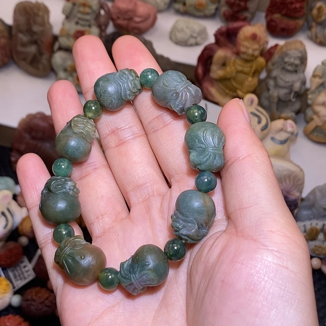 石英质玉（阿拉善玉）未镶嵌手链