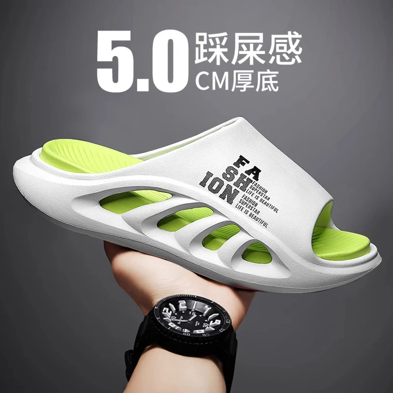 2025新款爆款男士拖鞋外穿潮流户外潮牌踩屎感椰子沙滩夏季凉拖